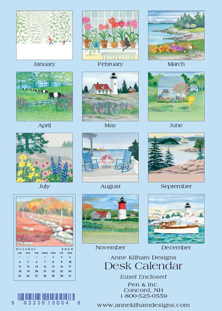 2026 Desk Calendar - Wire Bound