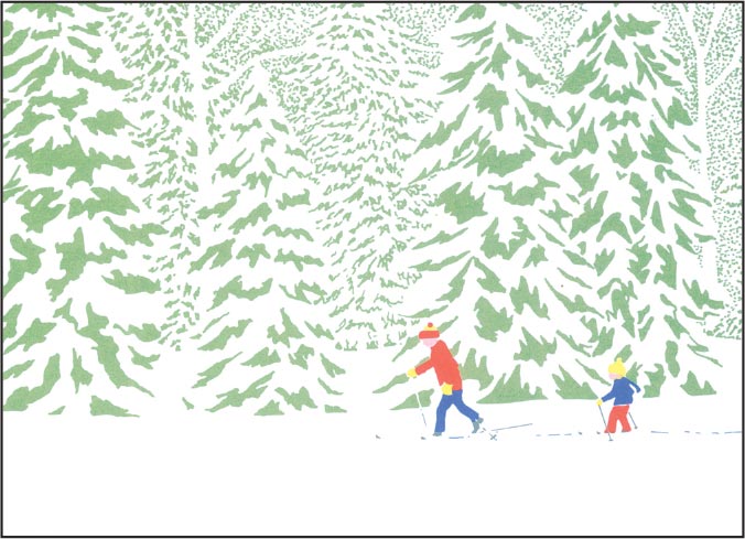 Cross Country Ski Print
