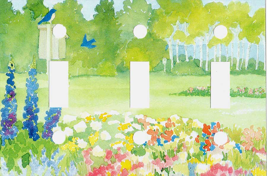 Bluebirds Switch Plate