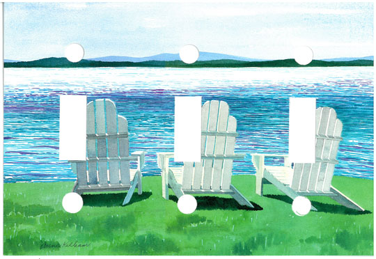 Three Chairs Switch Plate