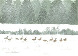 Geese in Snow Note