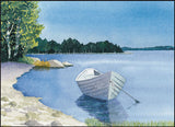 Moored Dory Print