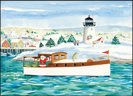 Santa's Visit Print