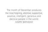December Birthday Card