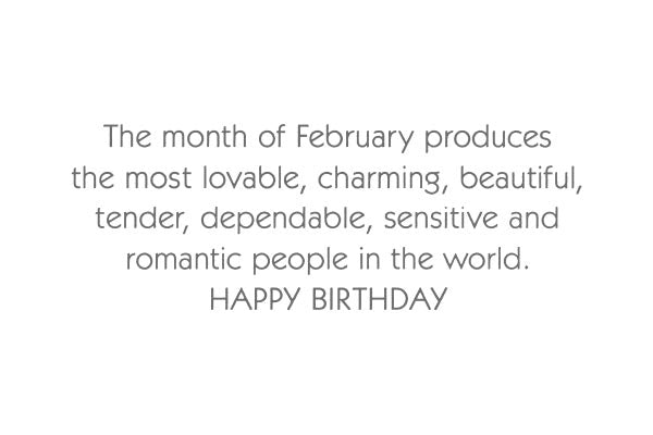 February Birthday Card