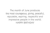 June Birthday Card