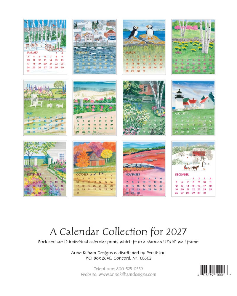 2027 Art Calendar