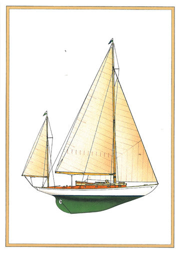 Concordia Yawl Notecard