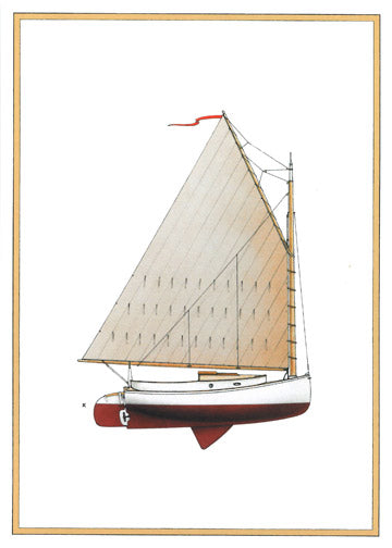 Cape Cod Catboat Notecard