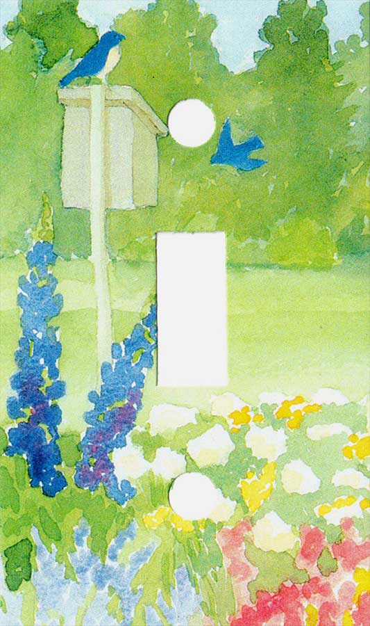 Bluebirds Switch Plate