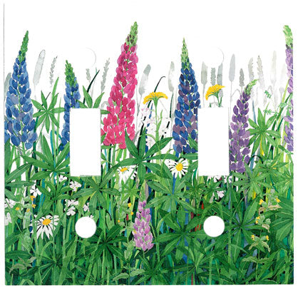 Lupine & Daisies Switch Plate