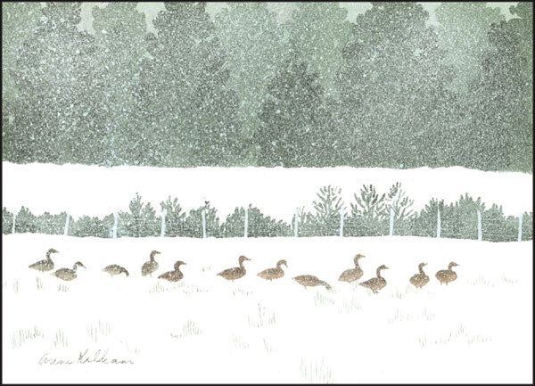 Geese in Snow Note