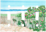 Beach, Roses & Fence Switch Plate