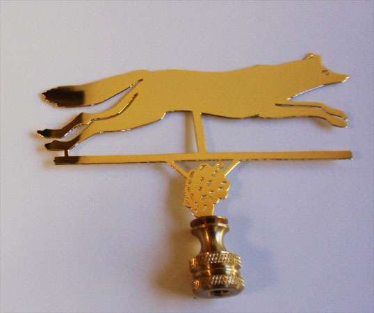 Fox with Grapes Finial