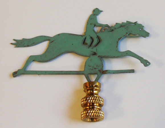 Horse with Rider Finial