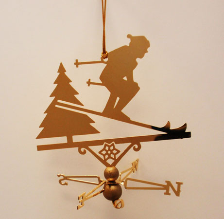 Downhill Skier Ornament