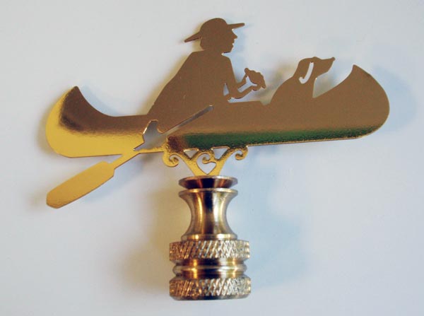 Canoe and Dog Petite Finial