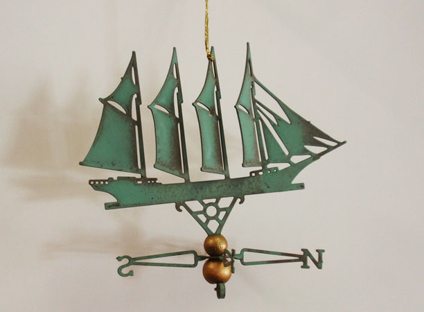 4 Mast Schooner Ornament